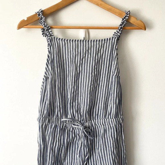 Roxy Striped Jumpsuit in Navy and White - Picture 5 of 9